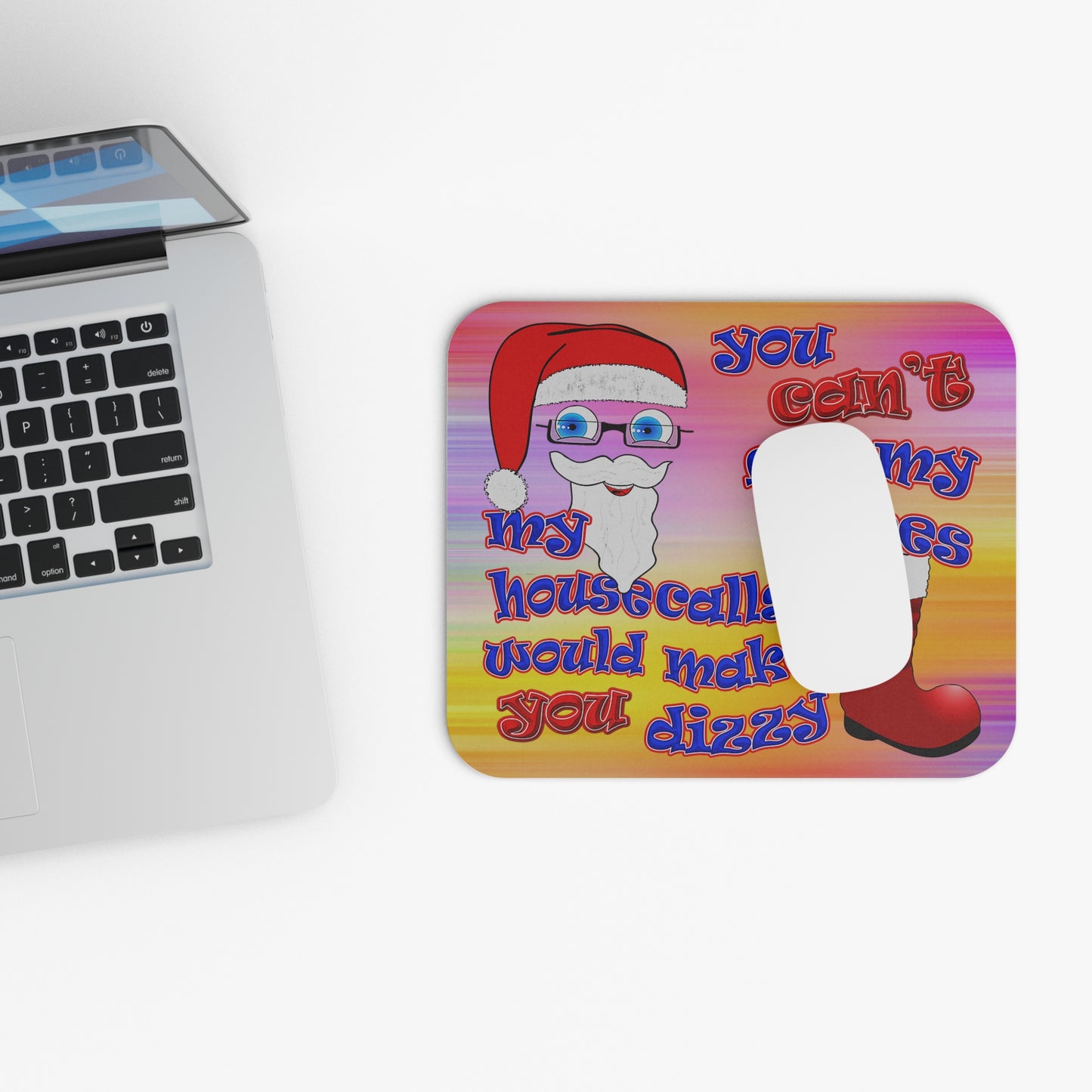 santa's shoes - Mouse Pad (Rectangle) (color blur)