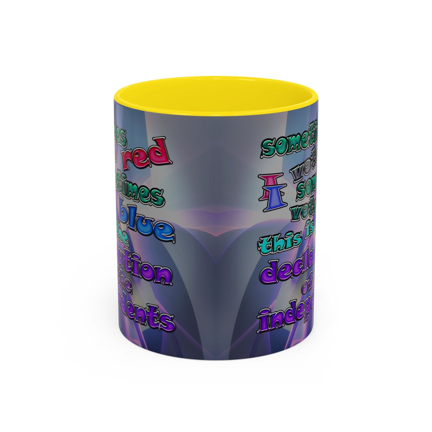 declaration of the independents - Accent Mug (grey-pink wave)