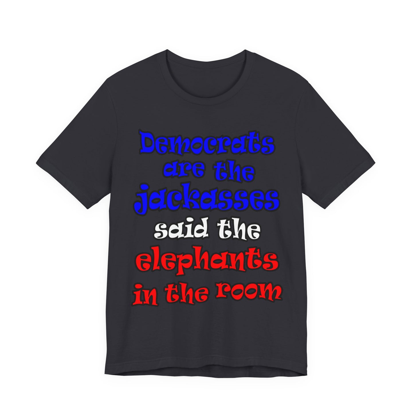 donkeys and elephants - Unisex Jersey Short Sleeve Tee