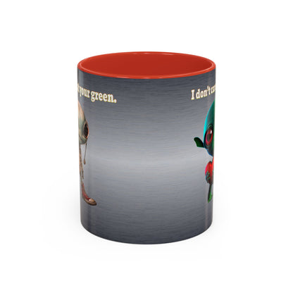 I don't care that your grey - Accent Mug (brushed nickel)