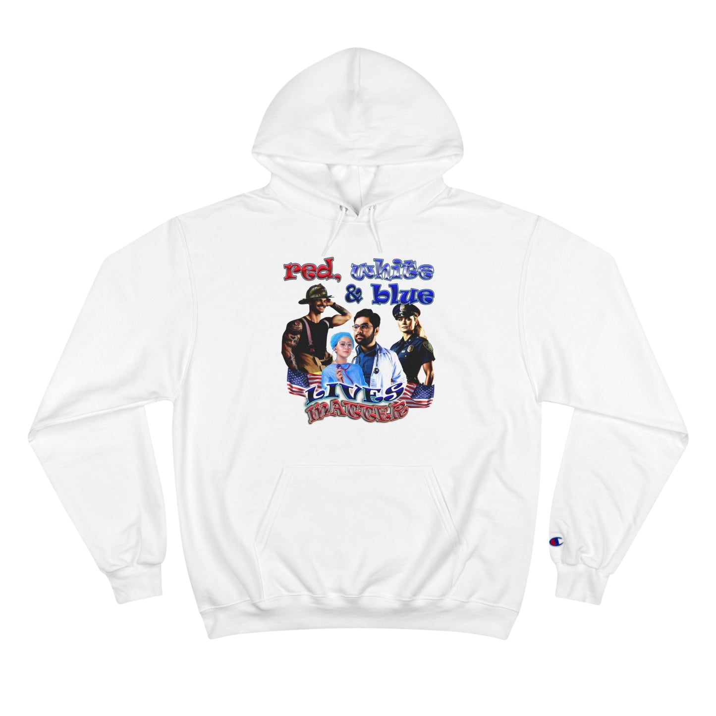 rw&b lives matter - Champion Hoodie