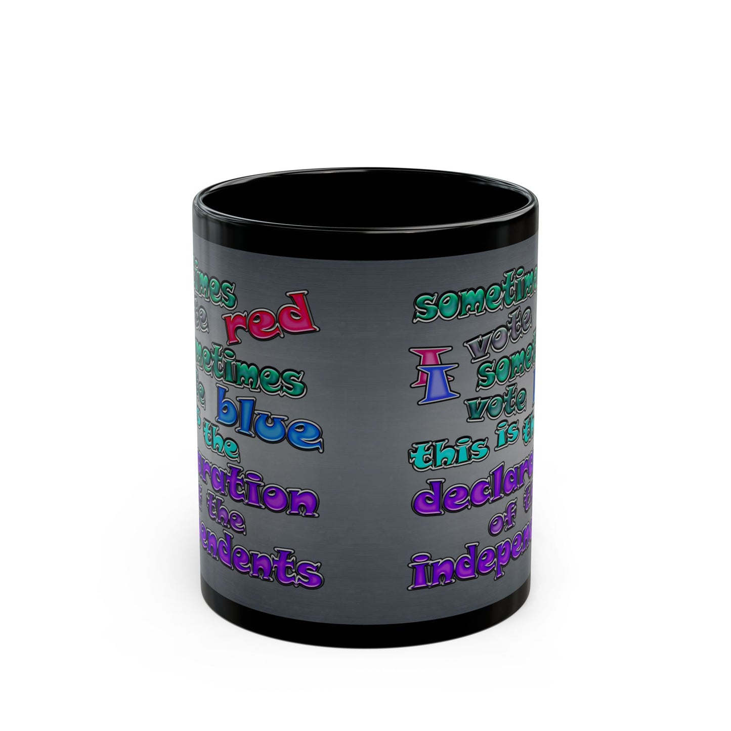 declaration of the independents - Black Mug (grey-light grey)