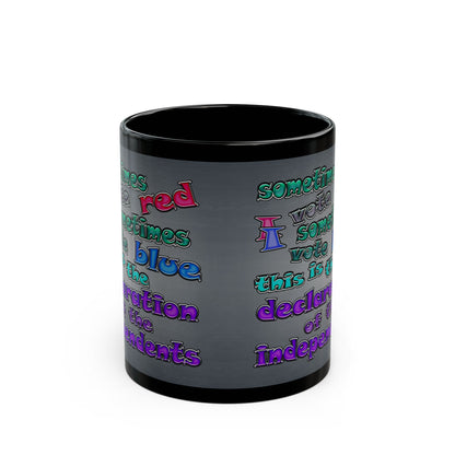 declaration of the independents - Black Mug (grey-light grey)