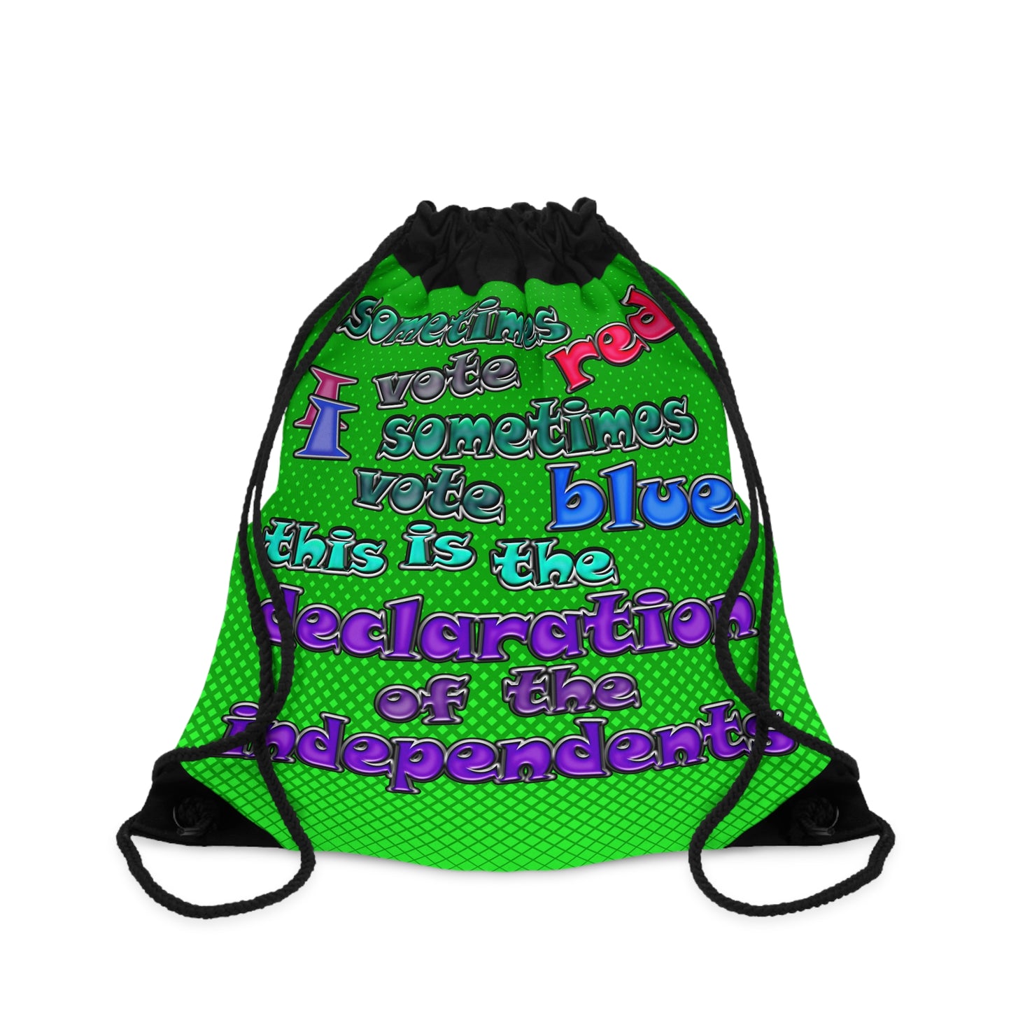declaration of the independents - Drawstring Bag (logo green)