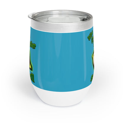 green monster - Chill Wine Tumbler (turquoise)