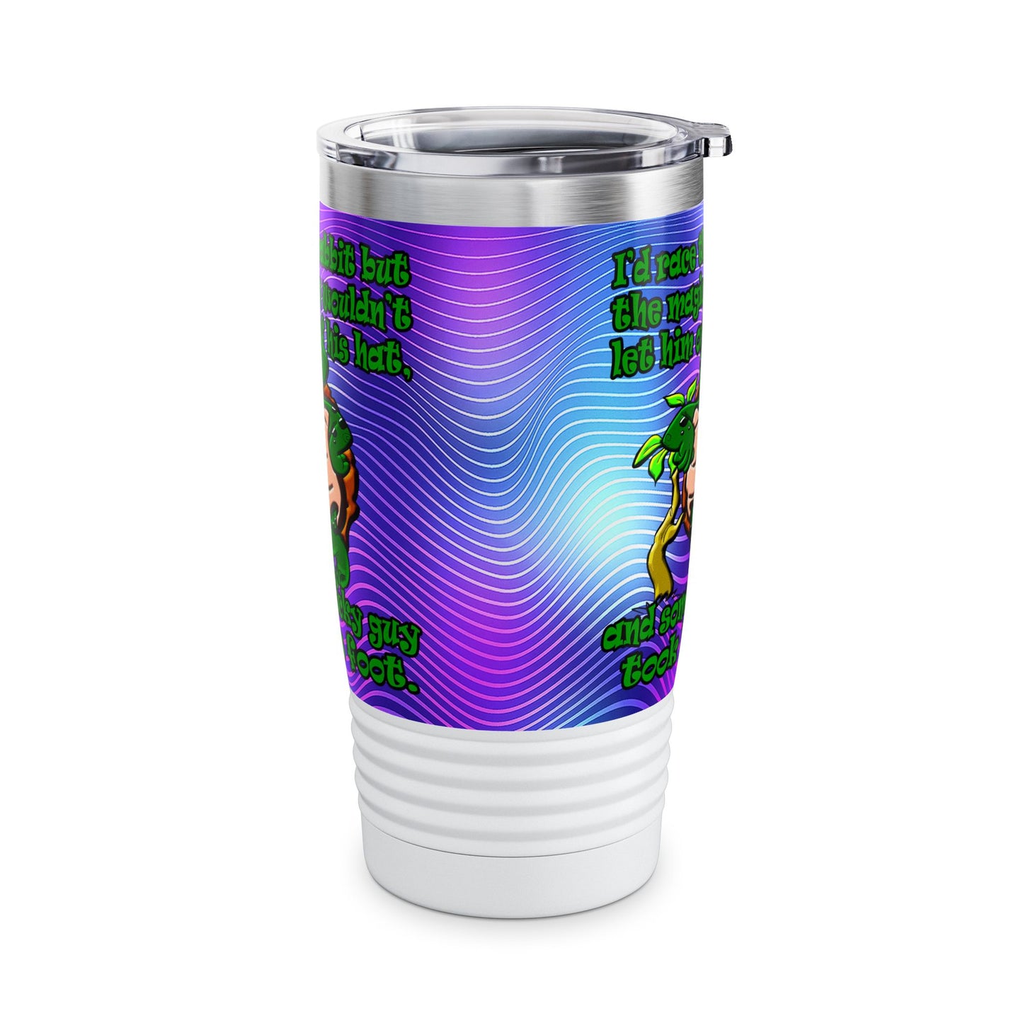 turtle race - Ringneck Tumbler, 20oz (purple wave)