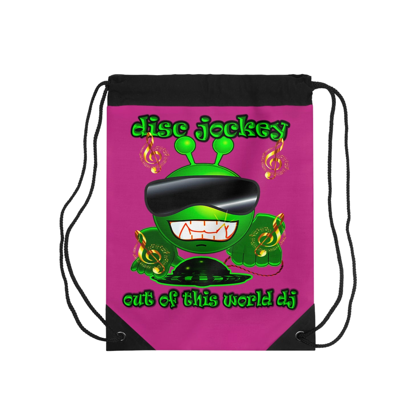 disc jockey - Drawstring Bag (pink)
