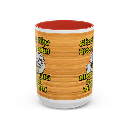 shoot the moon again - Accent Mug (butterscotch wood finish)