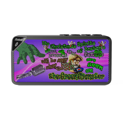 christmas spirits of boston - Jabba Bluetooth Speaker (purple-pink wave)
