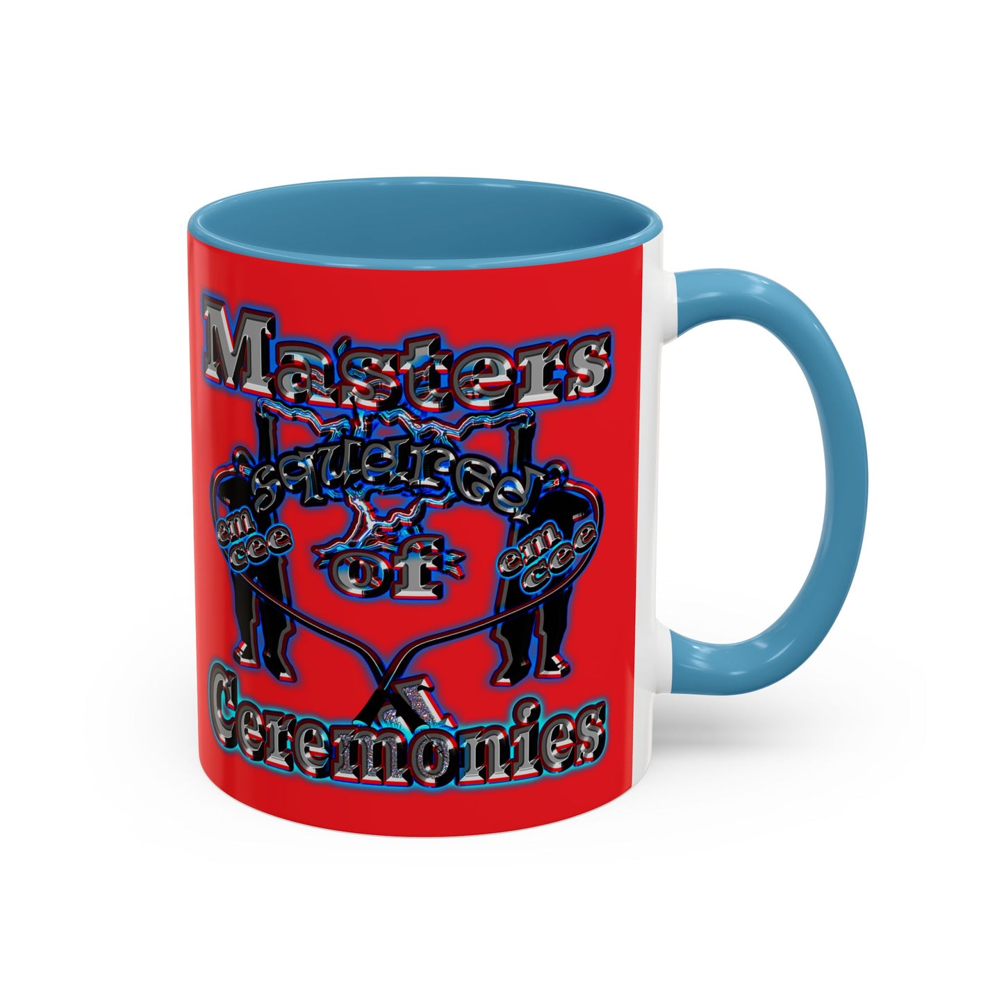 em cee squared - Accent Mug (red)