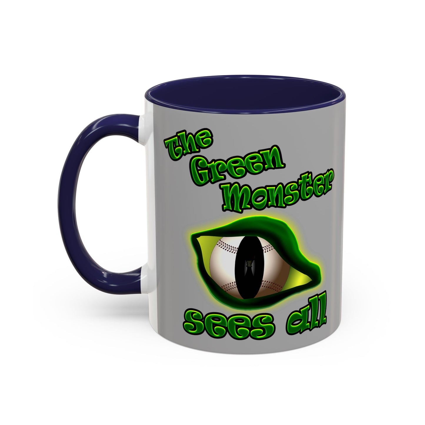 green monster - Accent Mug (light grey)