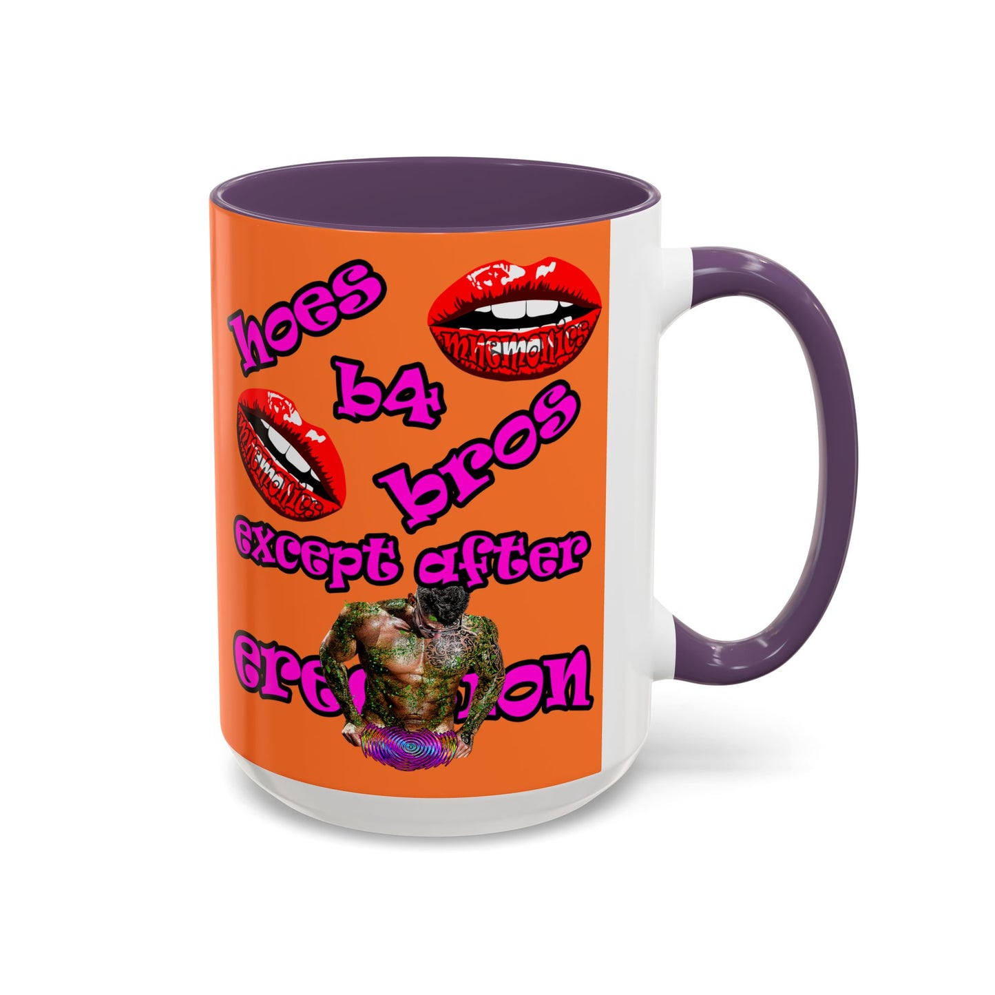 hoes b4 bros - Accent Mug (crusta)