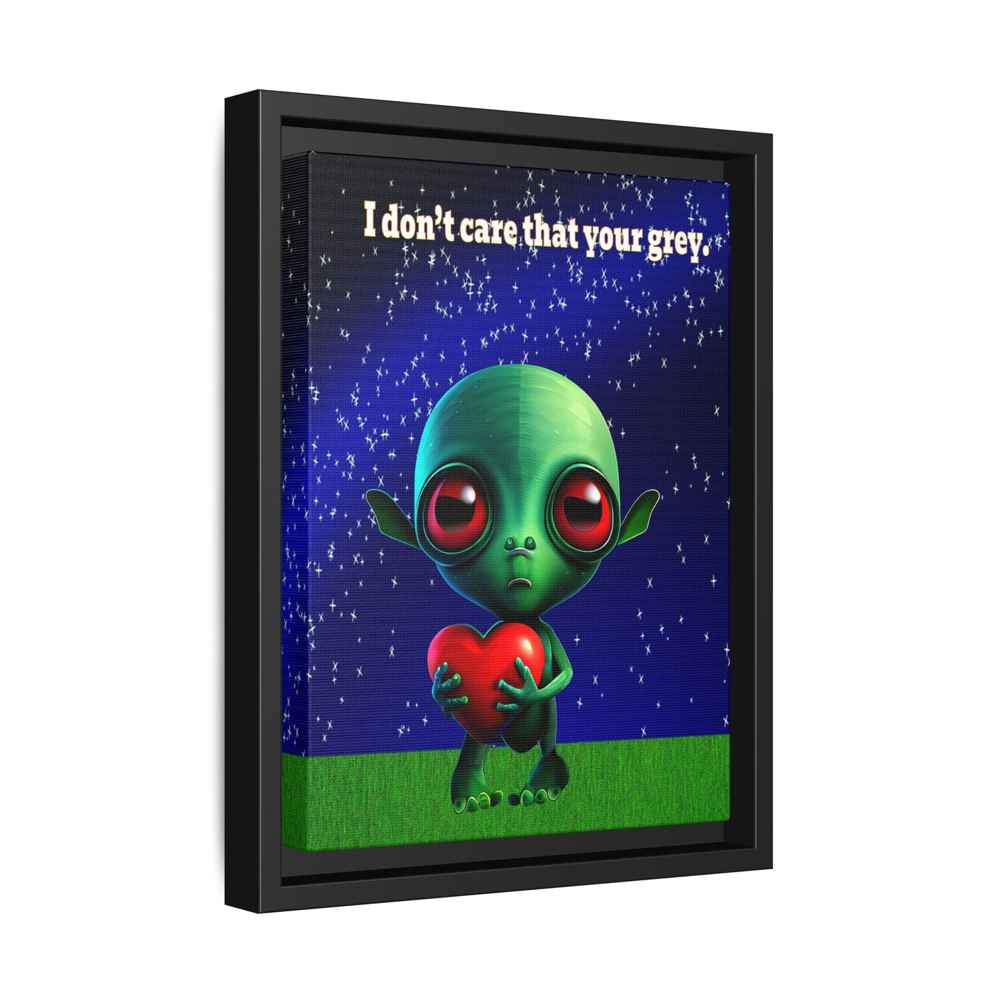 I don't care that your grey - framed canvas art ('snoops' background)