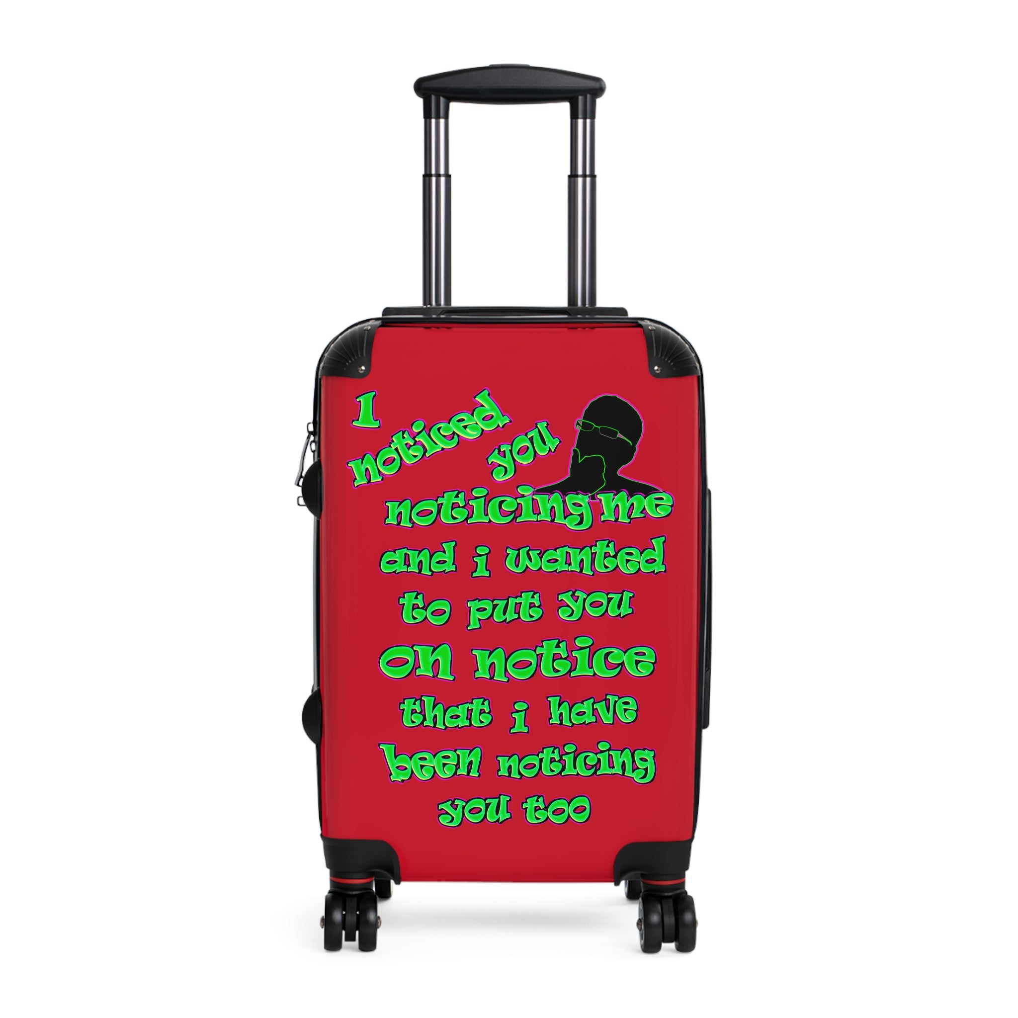 noticed you noticing - Suitcase (dark red)