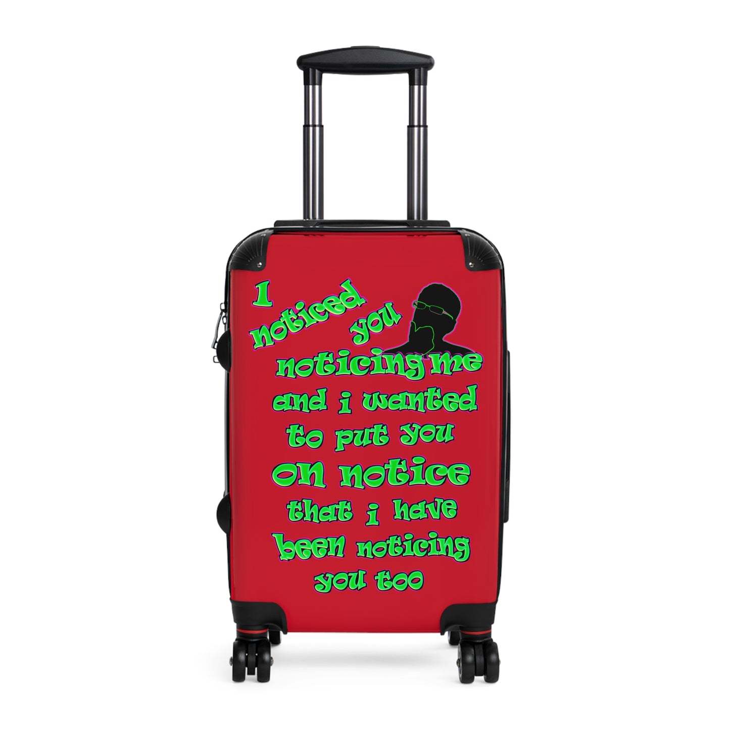 noticed you noticing - Suitcase (dark red)