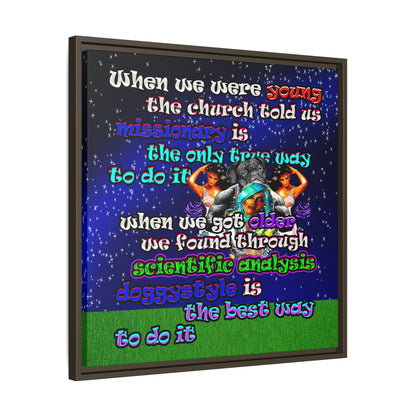 doggystyle - framed canvas art ('snoops' background)