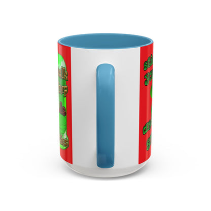 celtics logo - Accent Mug (red)