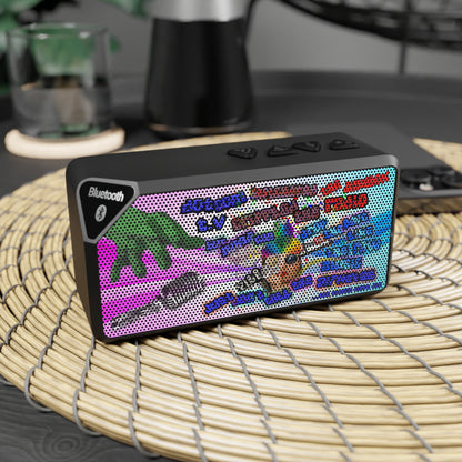 drop the beat - Jabba Bluetooth Speaker (light blue-pink wave)