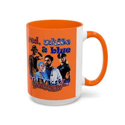 rw&b lives matter - Accent Mug (crusta)