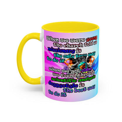 doggystyle - Accent Mug (light blue-pink wave)