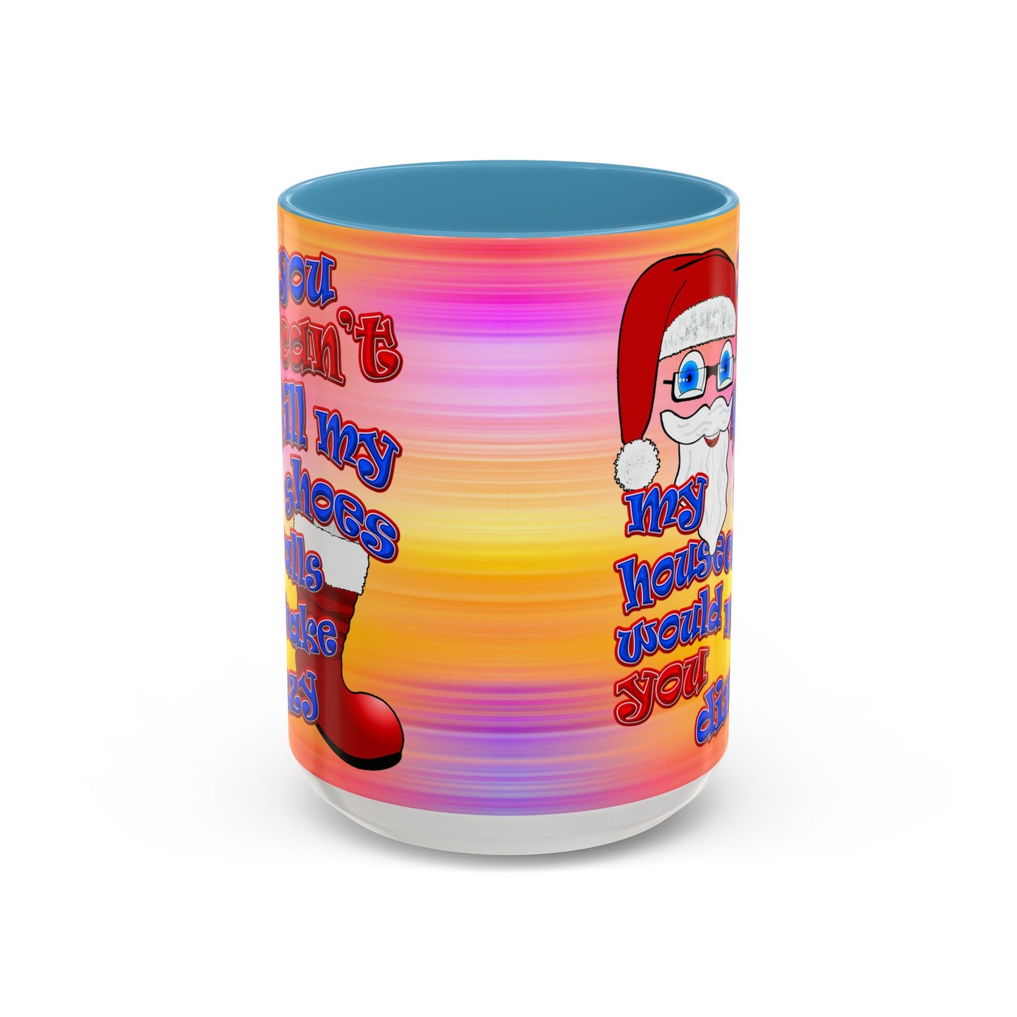santa's shoes - Accent Mug (color blur)