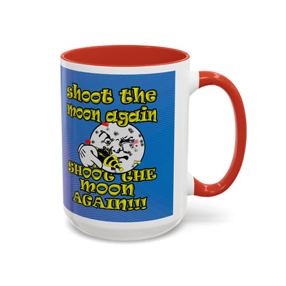 shoot the moon again - Accent Mug (light blue-purple wave)