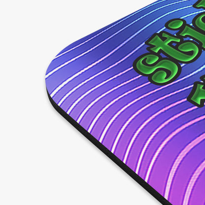 stick that in your pipe and smoke it - Mouse Pad (Rectangle) (purple wave)