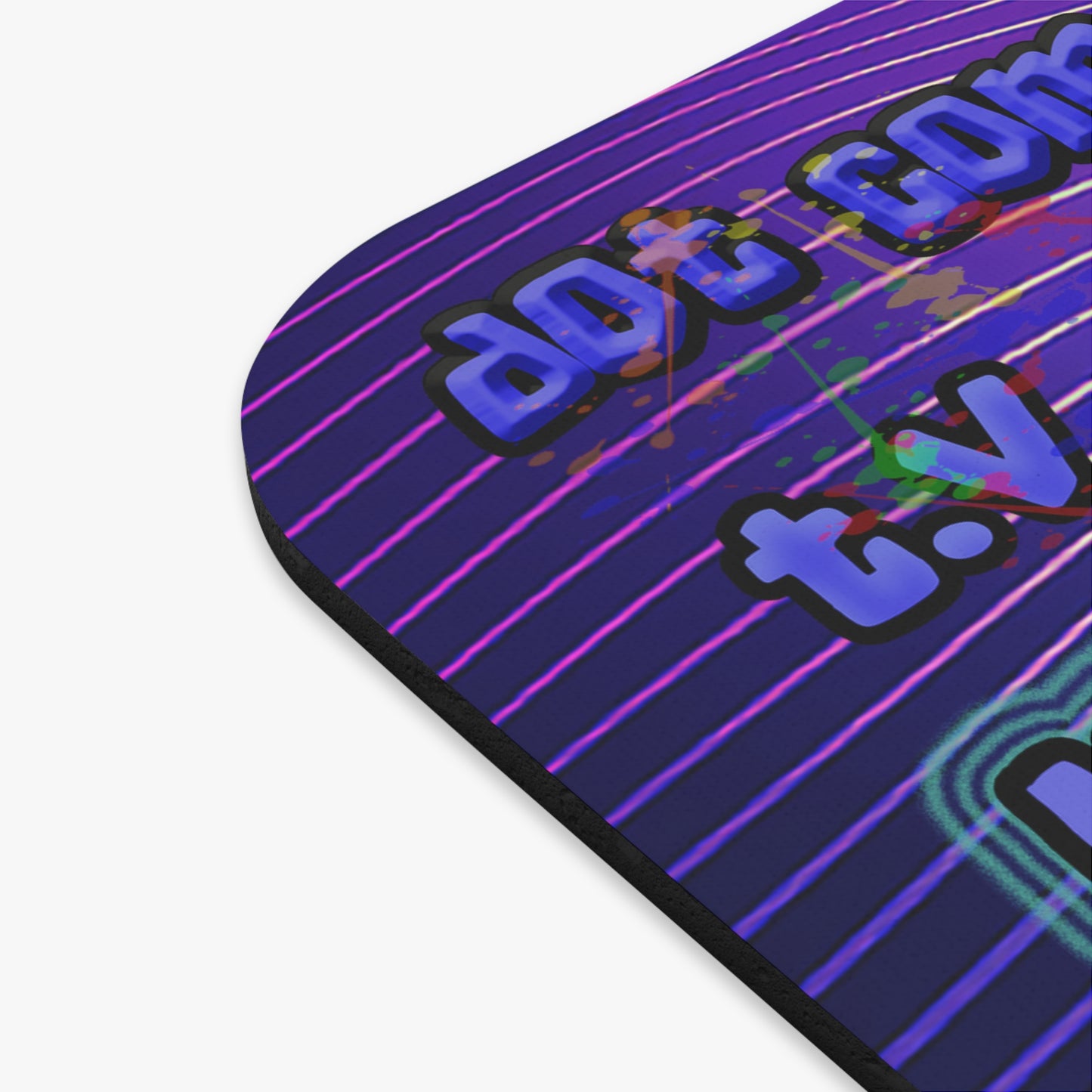 drop the beat - Mouse Pad (Rectangle) (purple wave)