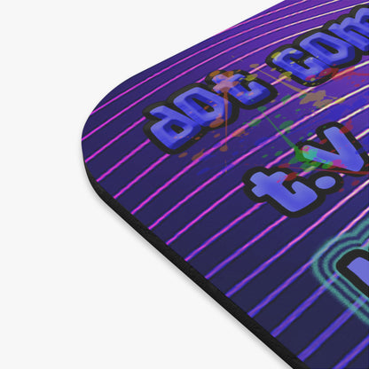 drop the beat - Mouse Pad (Rectangle) (purple wave)
