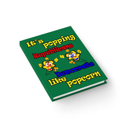 popping like popcorn - journal-blank (dark green)