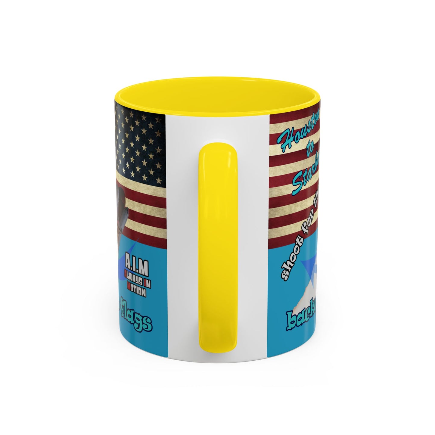 shoot for the stars - Accent Mug (turquoise)