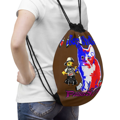 tag that - Drawstring Bag (brown)