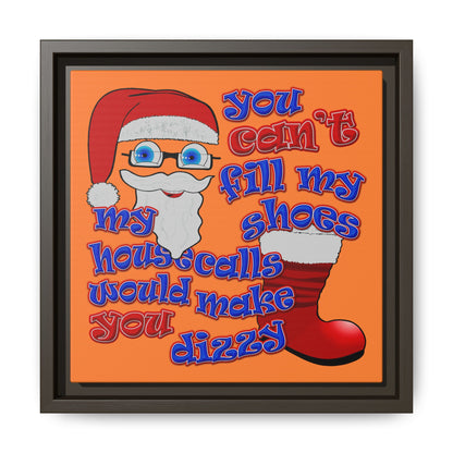 santa's shoes - framed canvas art (crusta)