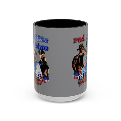 rw&b lives matter - Accent Mug (grey)
