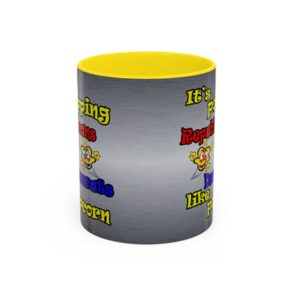 popping like popcorn - Accent Mug (brushed nickel)