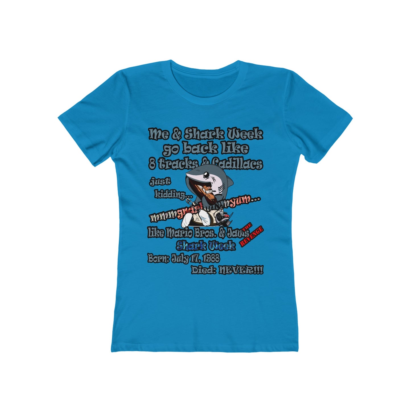 shark week - Women's The Boyfriend Tee