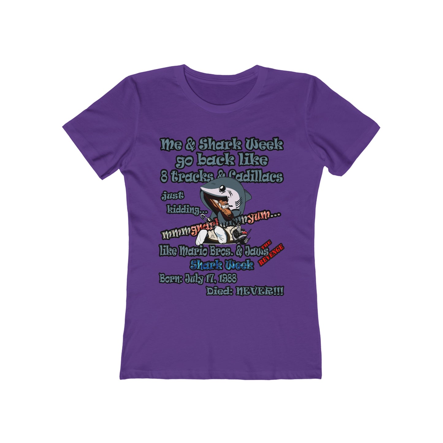 shark week - Women's The Boyfriend Tee