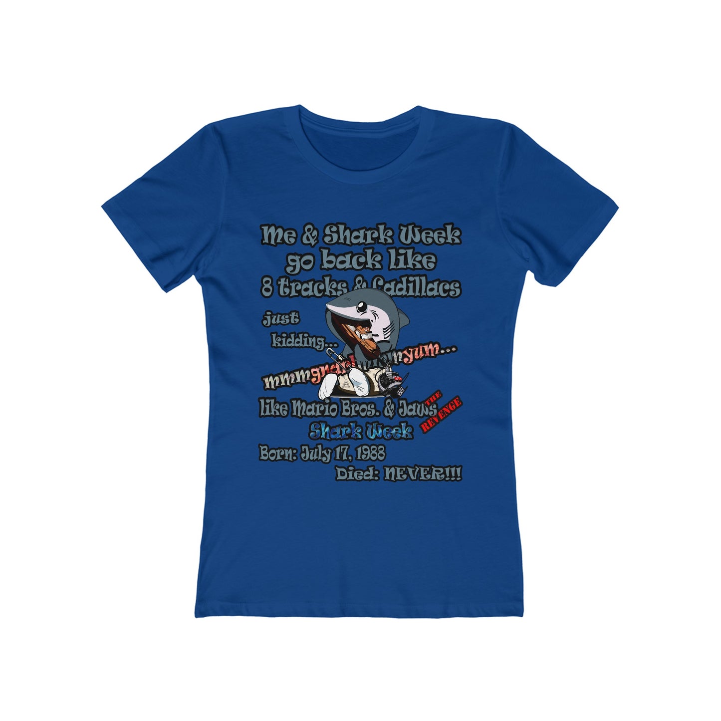 shark week - Women's The Boyfriend Tee