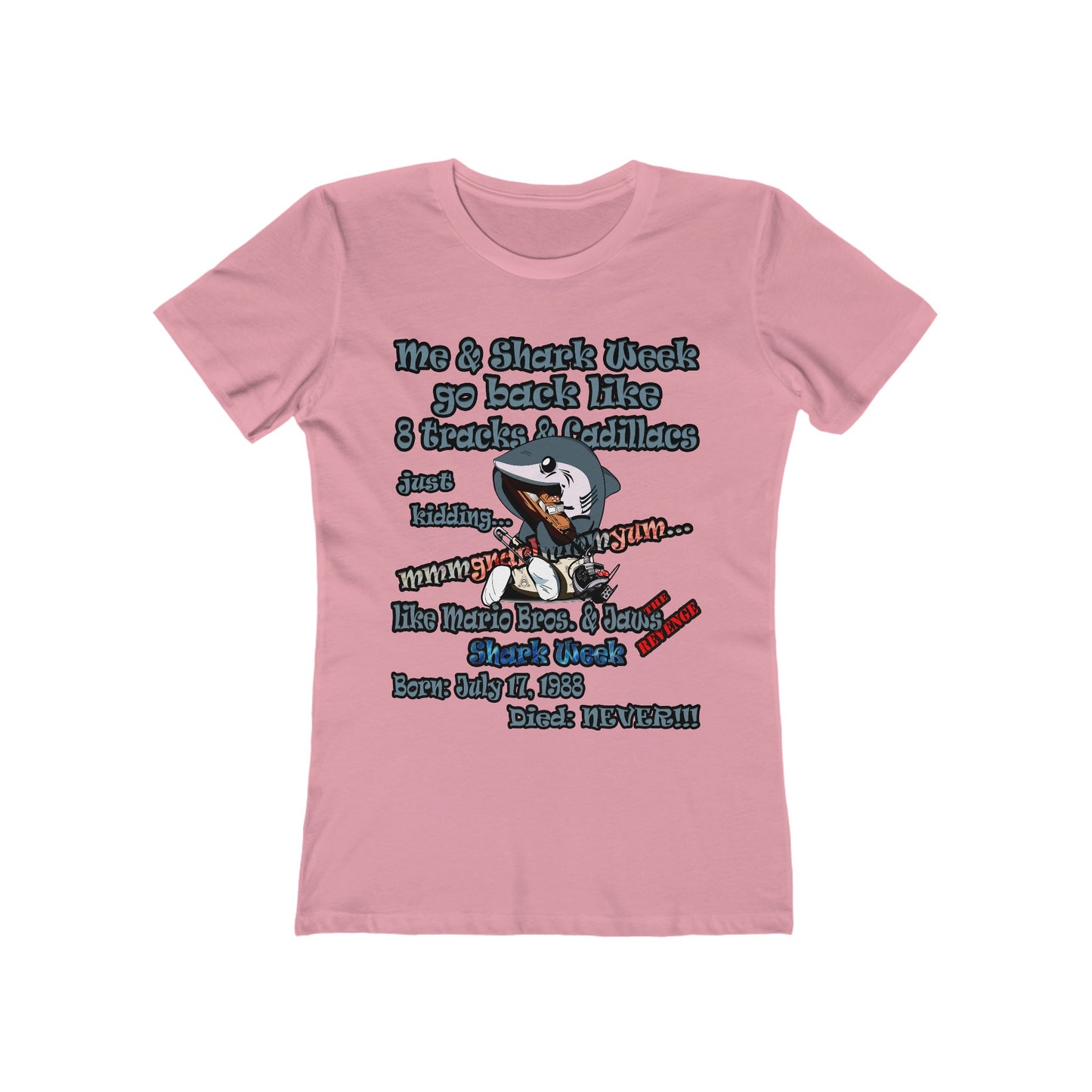 shark week - Women's The Boyfriend Tee