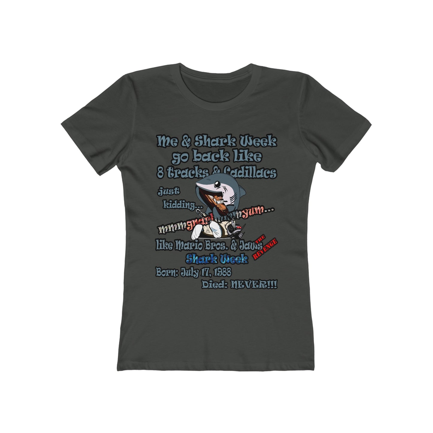 shark week - Women's The Boyfriend Tee