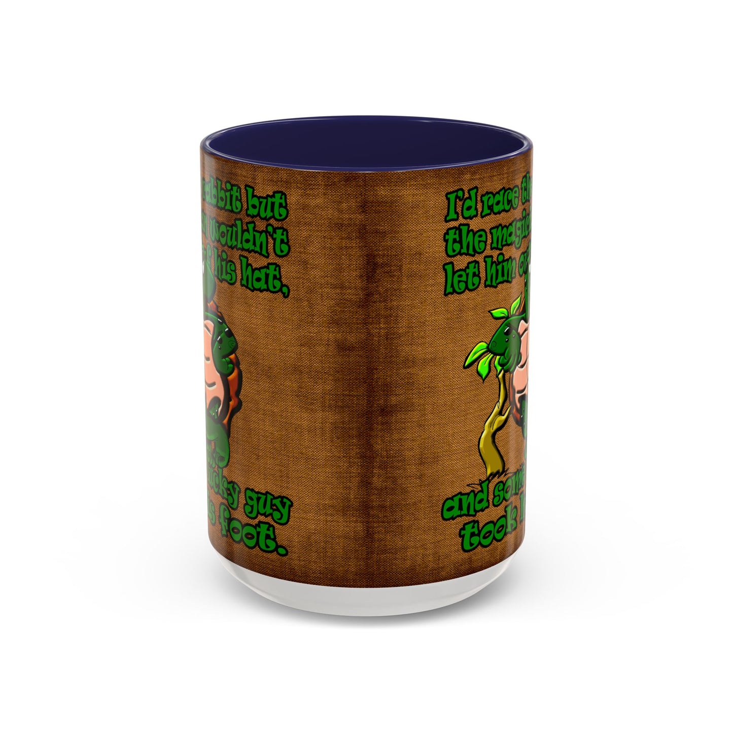 turtle race - Accent Mug (brown papyrus)