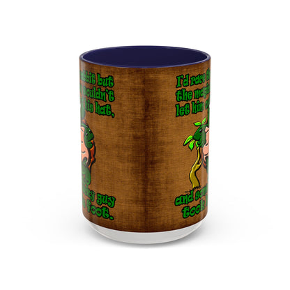 turtle race - Accent Mug (brown papyrus)