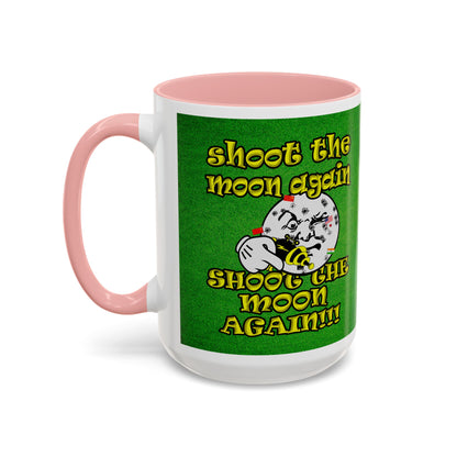 shoot the moon again - Accent Mug (green turf)