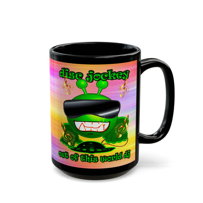 disc jockey - Black Mug (color blur)
