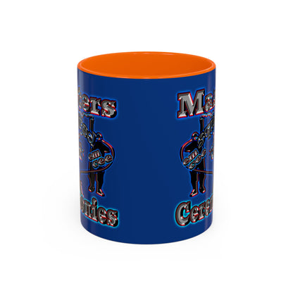 em cee squared - Accent Mug (dark blue)