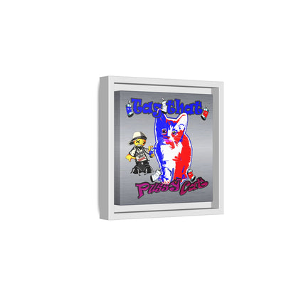 tag that - framed canvas art (brushed nickel)