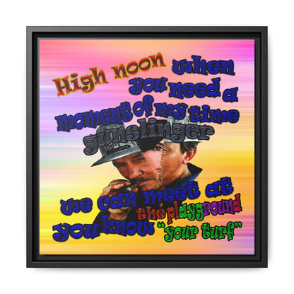 high noon - framed canvas art (color blur)