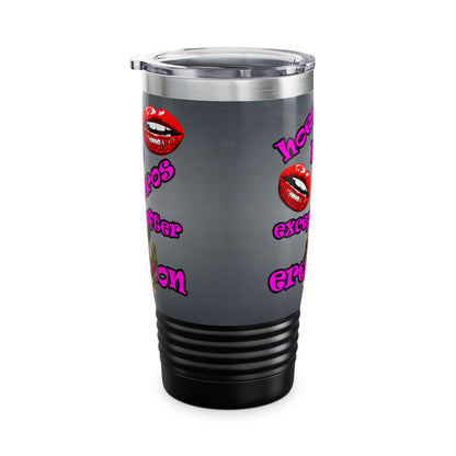 hoes b4 bros - Ringneck Tumbler, 20oz (grey-light grey)
