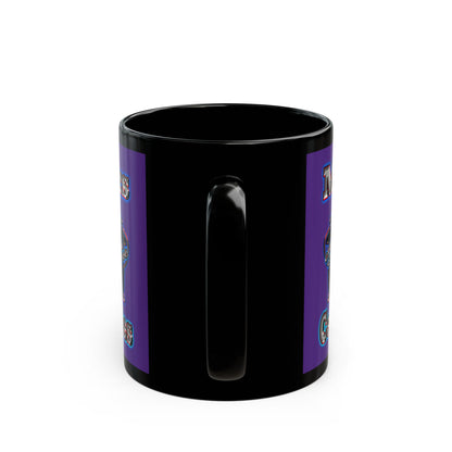 em cee squared - Black Mug (purple)