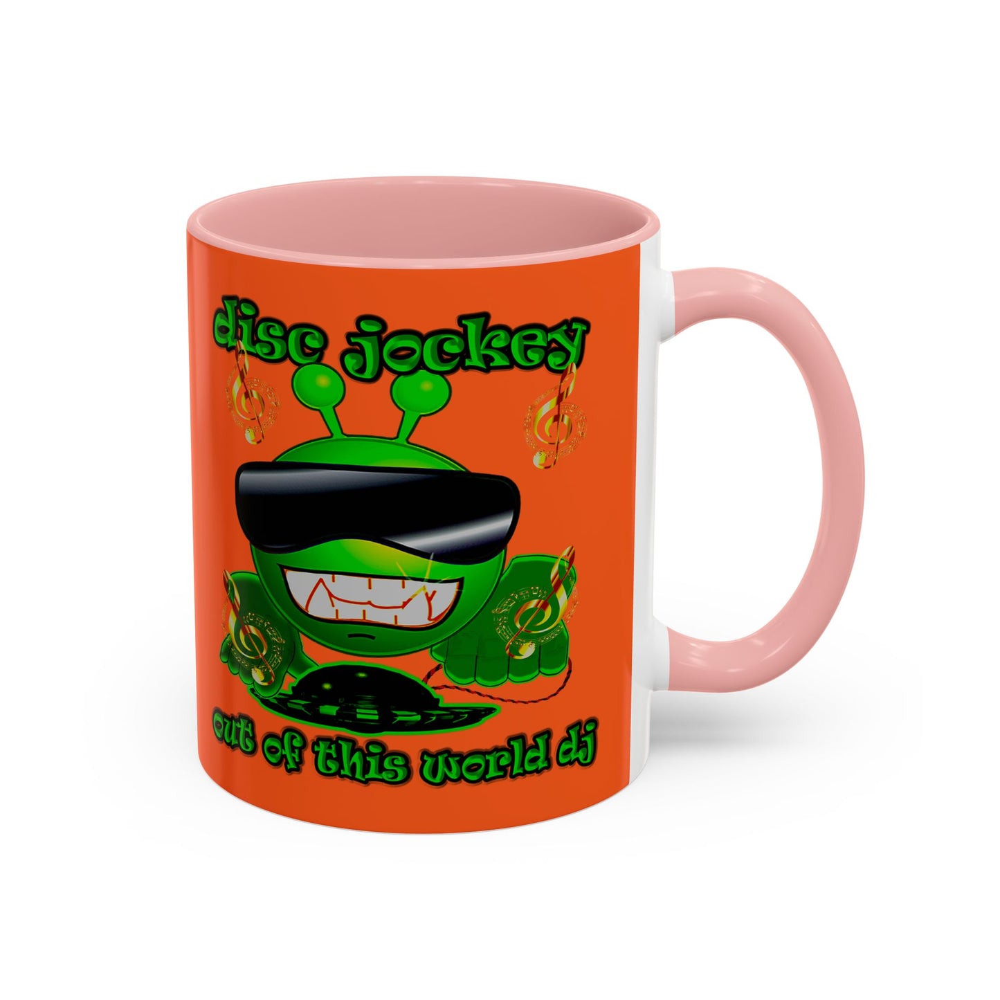 disc jockey - Accent Mug (orange)